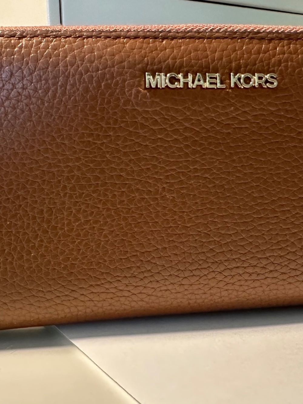 Michael Kors Continental Wallet - Jet Set Luggage Leather (Excellent Condition)
